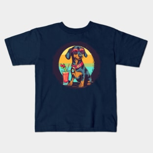 Cool Sausage Dog Kids T-Shirt